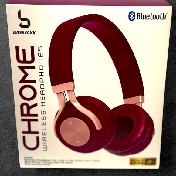 Bass Jaxx Other - Bass Jaxx Red Wireless Bluetooth Headphones